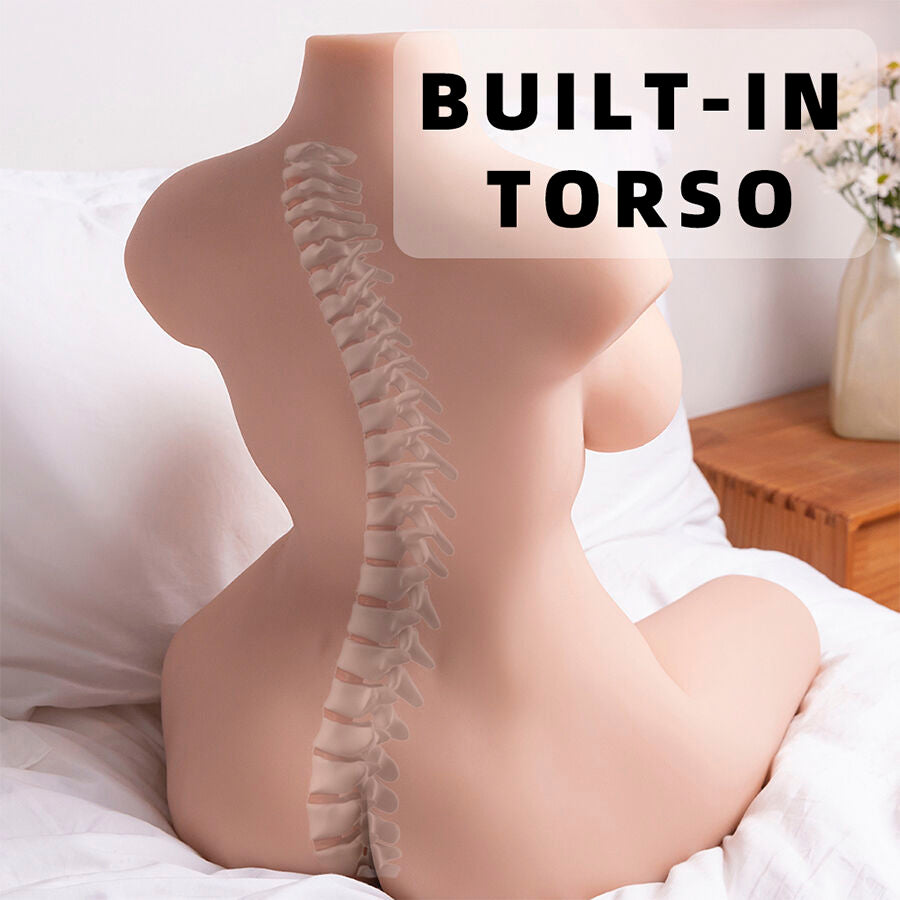 XISE - ORGANISIERTER, REALISTISCHER WEIBLICHER TORSO MIT STOSSENDER 71 CM