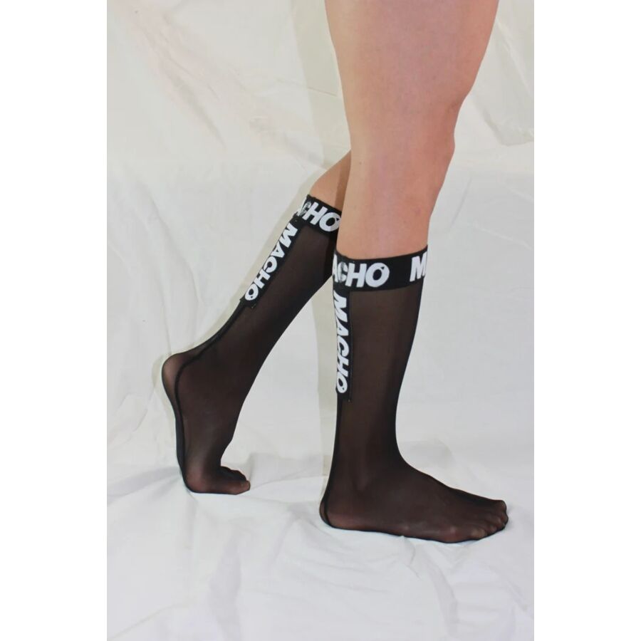 MACHO - DÜNNE SOCKEN EINHEITSGRÖSSE SCHWARZ