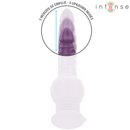 INTENSE - TATUM MULTIFUNKTIONSVIBRATOR MIT AUF- UND ABVIBRATION 24 CM LILA