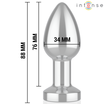 INTENSE - ANAL PLUG 10 VIBRATIONEN METALL MIT FERNBEDIENUNG M