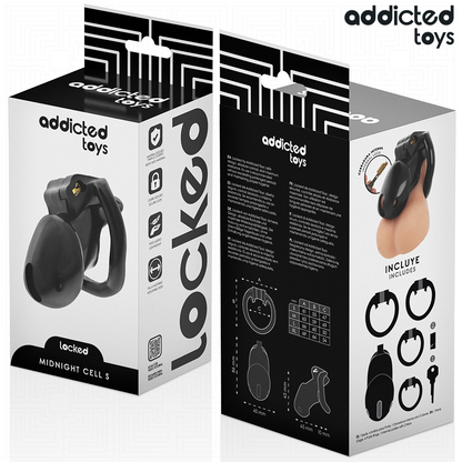 ADDICTED TOYS LOCKED - MINDNIGHT CELL PENISKÄFIG GRÖSSE S 4.8 CM