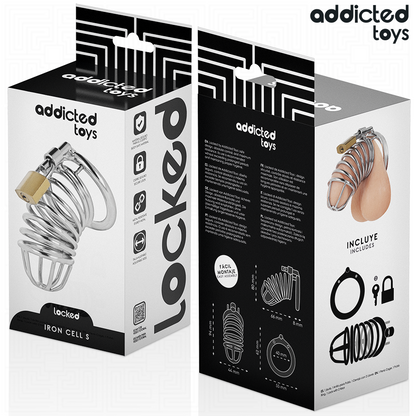 ADDICTED TOYS LOCKED - IRON CELL METALL-PENISKÄFIG 4 CM GRÖSSE S