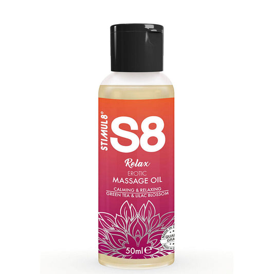 STIMUL8 - S8 RELAX EROTISCHES MASSAGEÖL GRÜNER TEE 50 ML