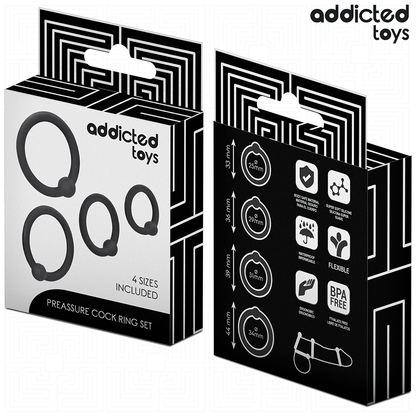 ADDICTED TOYS - SET AUS DRUCKRINGEN AUS SILIKON