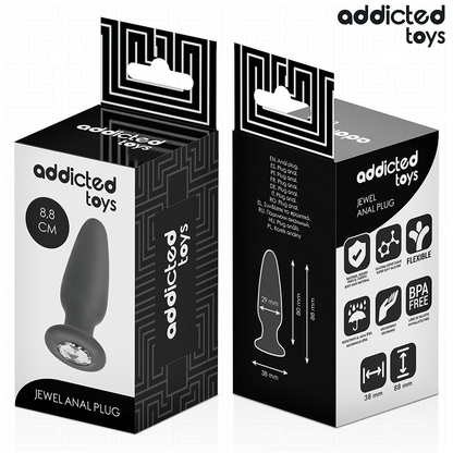 ADDICTED TOYS - ANAL PLUG MIT JUWEL GRÖSSE S 8,8 CM