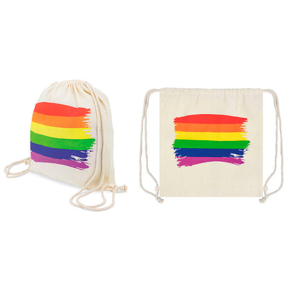 PRIDE - BAUMWOLL-RUCKSACK MIT LGBT-FLAGGE