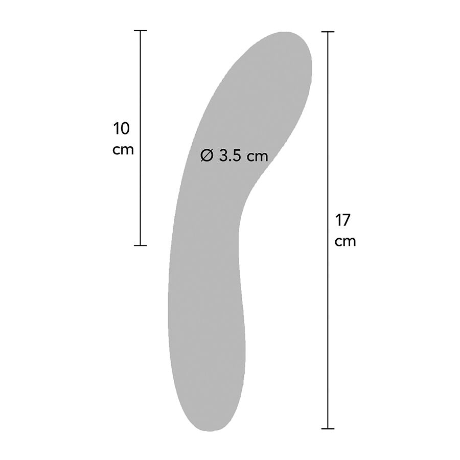TOYJOY - SCHWARZER VIBRATOR MIT LEUCHTENDEM LICHT
