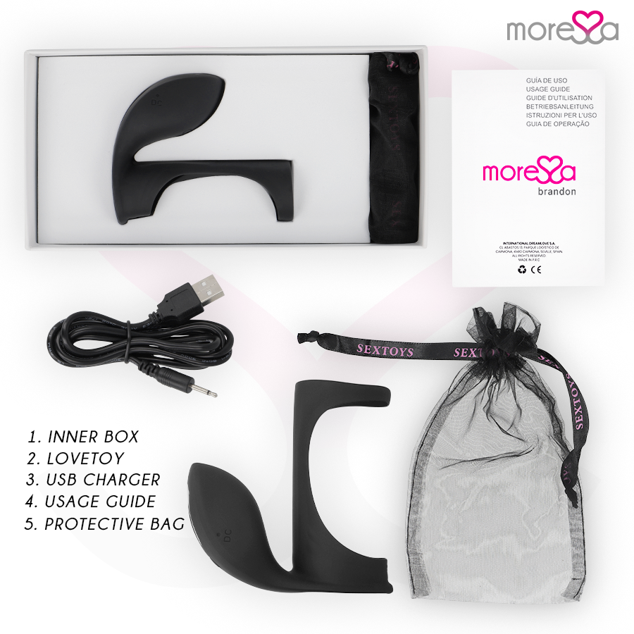 MORESSA - BRANDON VIBRATORRING MIT ABDECKUNG