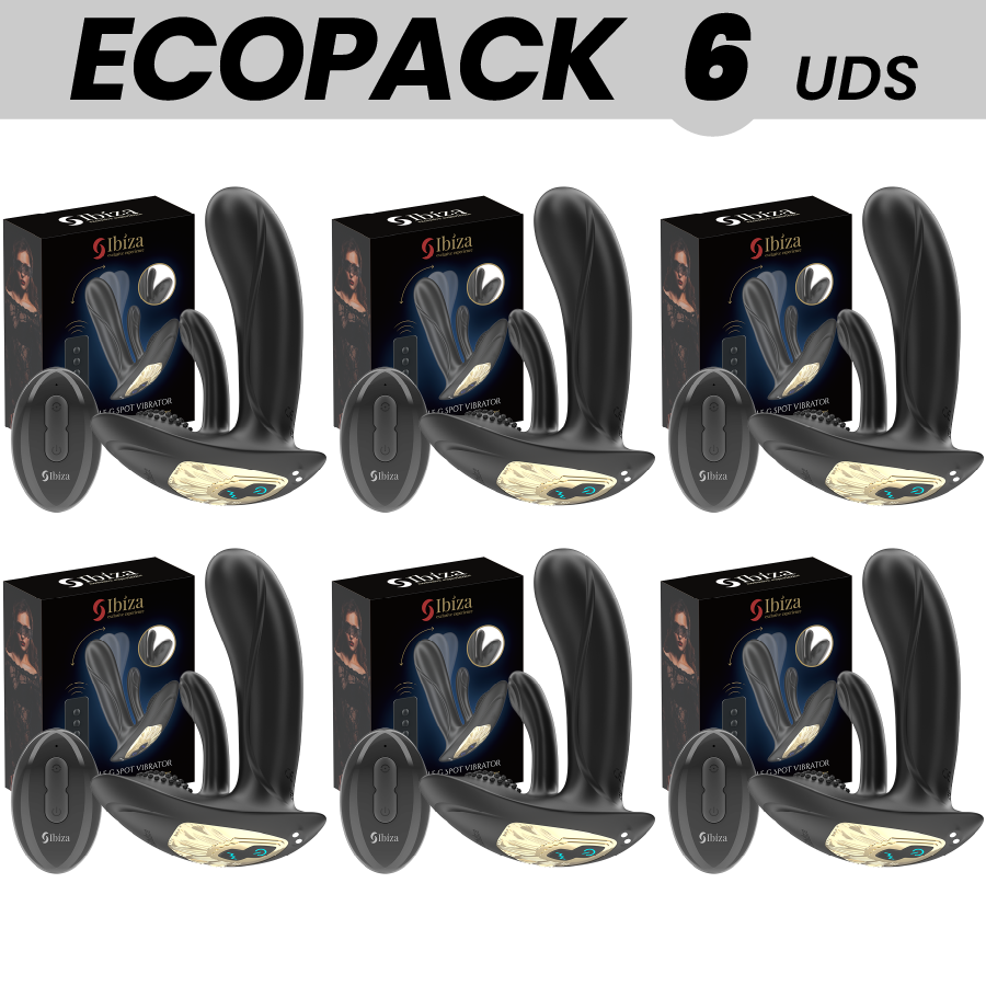 ECOPACKS 6 EINHEITEN - TRAGBARER VIBRATOR IBIZA MIT G-PUNKT- UND KLITORISSTIMULATION MIT FERNBEDIENUNG