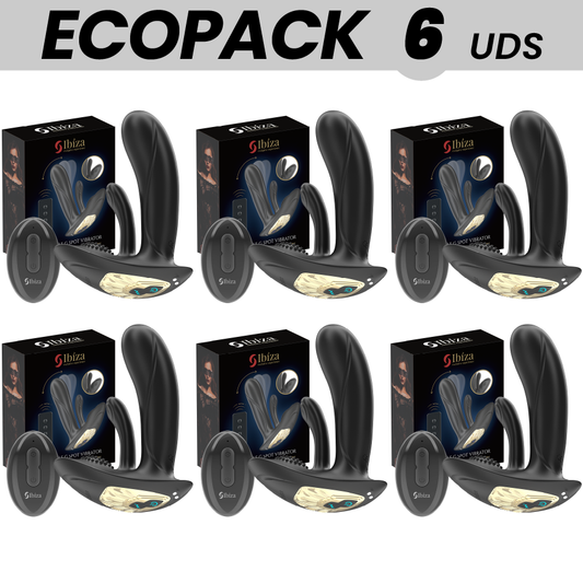 ECOPACKS 6 EINHEITEN - TRAGBARER VIBRATOR IBIZA MIT G-PUNKT- UND KLITORISSTIMULATION MIT FERNBEDIENUNG