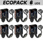 ECOPACKS 6 EINHEITEN - IBIZA WIGGLE FERNGESTEUERTER ROTIERENDER ANALSTECKER MIT DAMMVIBRATION UND PENISVERGRÖSSERUNGSRINGEN