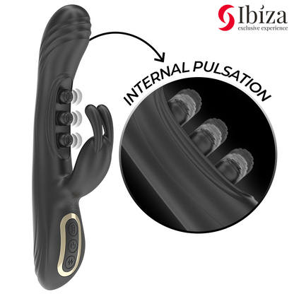 IBIZA - VIBRIERENDES RABBIT MIT PULSATION
