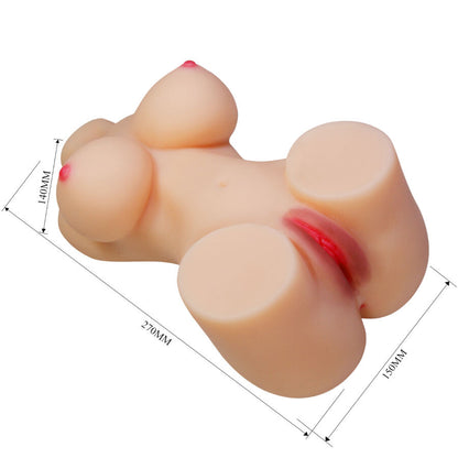 CRAZY BULL - HETTY REALISTISCHER WEIBLICHER TORSO VAGINA UND ANAL 1,9 KG