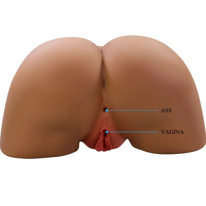 CRAZY BULL - GERIANN REALISTISCHER WEIBLICHER PO-VIBRATOR UND SAUGER MIT TON 5,5 KG