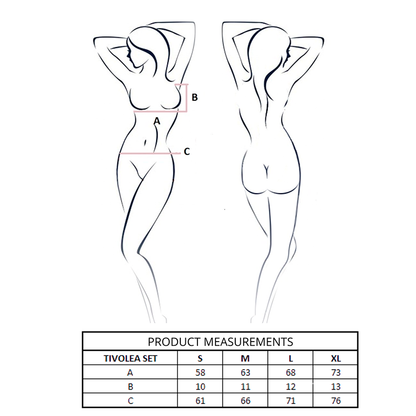 PASSION - TIVOLEA BH + STRING SET MISTY ROSE S/M