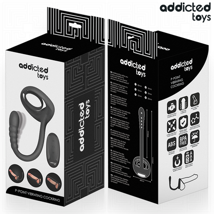 ADDICTED TOYS - P-SPOT VIBRIERENDER COCK RING MIT FERNBEDIENUNG