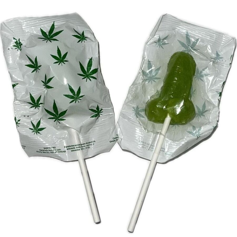 DIABLO GOLOSO - 1 PENIS LOLLIPOP CANNABIS AROMA