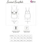 LIVCO CORSETTI FASHION - SENSUAL SNOWFLAKE LC 90603 WEIHNACHTS-CHEMISE + STRING + HAARBAND S/M