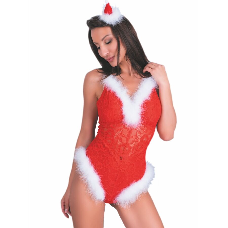 LIVCO CORSETTI FASHION - NAUGHTY SANTA LC 90706 WEIHNACHTSBODY S/M