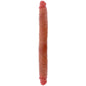 GET REAL - DOPPELENDES SILIKON-DILDO KARAMELL 46 CM