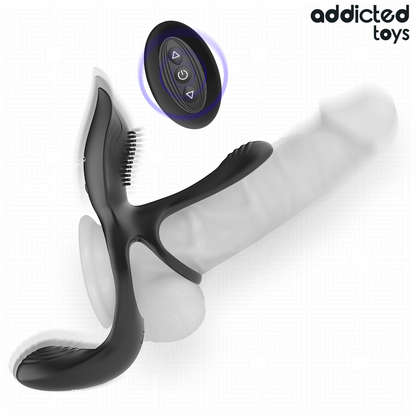 ADDICTED TOYS - DOPPELTER PENISRING MIT KLITORISSTIMULATOR