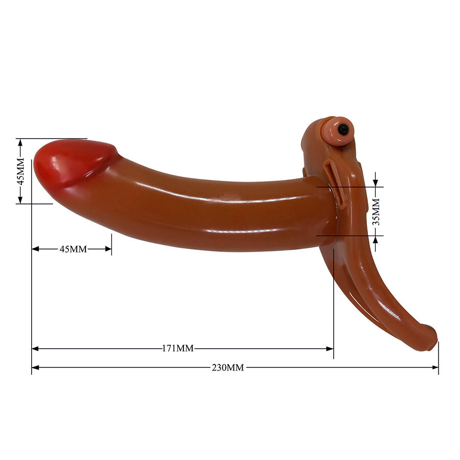 PRETTY LOVE - BRADDEN VIBRATING STRAP-ON