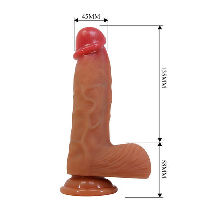 PRETTY LOVE - DUVALL REALISTISCHER DILDO MIT SAUGNAPF 19,3 CM -Ø- 4,5 CM