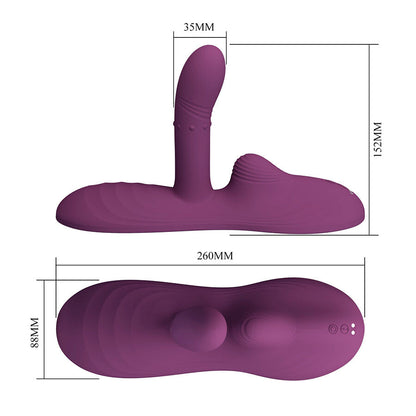 PRETTY LOVE - LUKA SITZVIBRATOR MIT WÄRMEEFFEKT UND FERNBEDIENUNG