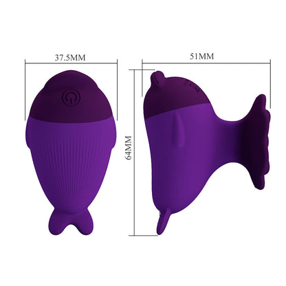 PRETTY LOVE - DOLPHIN MINI VIBRATOR MIT CLIP