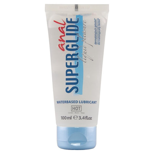 HOT - ANAL SUPERGLIDE FLÜSSIGES GLEITMITTEL AUF WASSERBASIS 100 ML