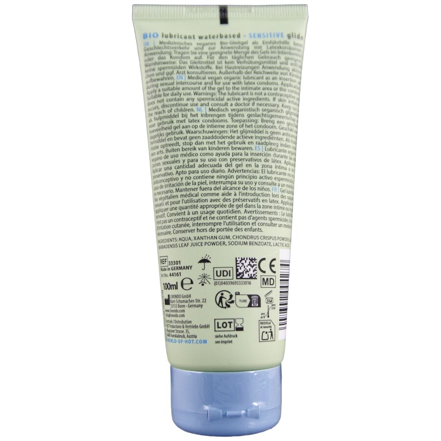HOT - BIO-SCHMIERMITTEL AUF WASSERBASIS SENSITIV 100 ML
