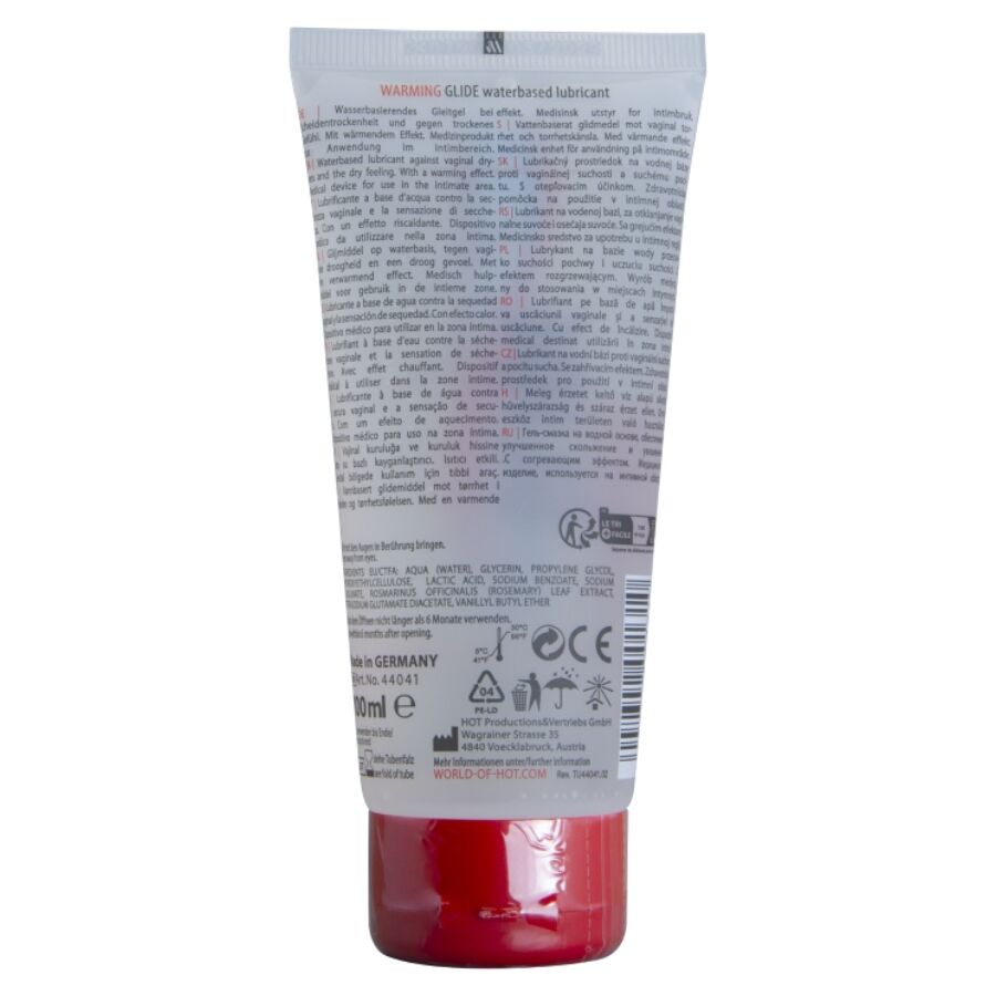 HOT - WARMENDES GLEITFLÜSSIGES GLEITMITTEL AUF WASSERBASIS 100 ML