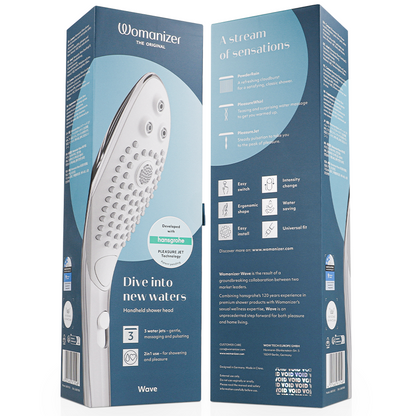 WOMANIZER - WAVE KLITORALSTIMULIERENDER DUSCHKOPF CHROM