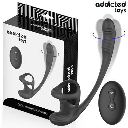 ADDICTED TOYS – ANALPLUG MIT VIBRATION, 360°-WELLUNG UND HODENSTIMULATOR
