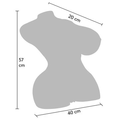 VERBORGENE BEGIERDE - MELKENDE MEGA-SCHLAMPE-TORSO WEIBLICHER MASTURBATOR 22 KG