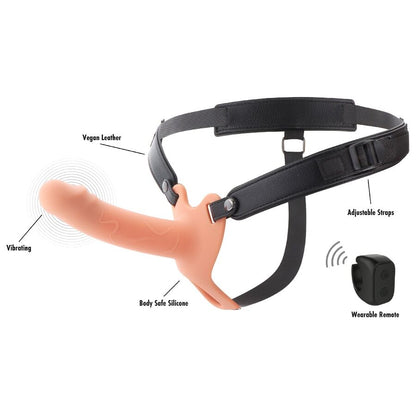 HIDDEN DESIRE - INFERNO VIBRIERENDER PENIS-SLEEVE ZUM AUFSCHNALLEN 16 CM
