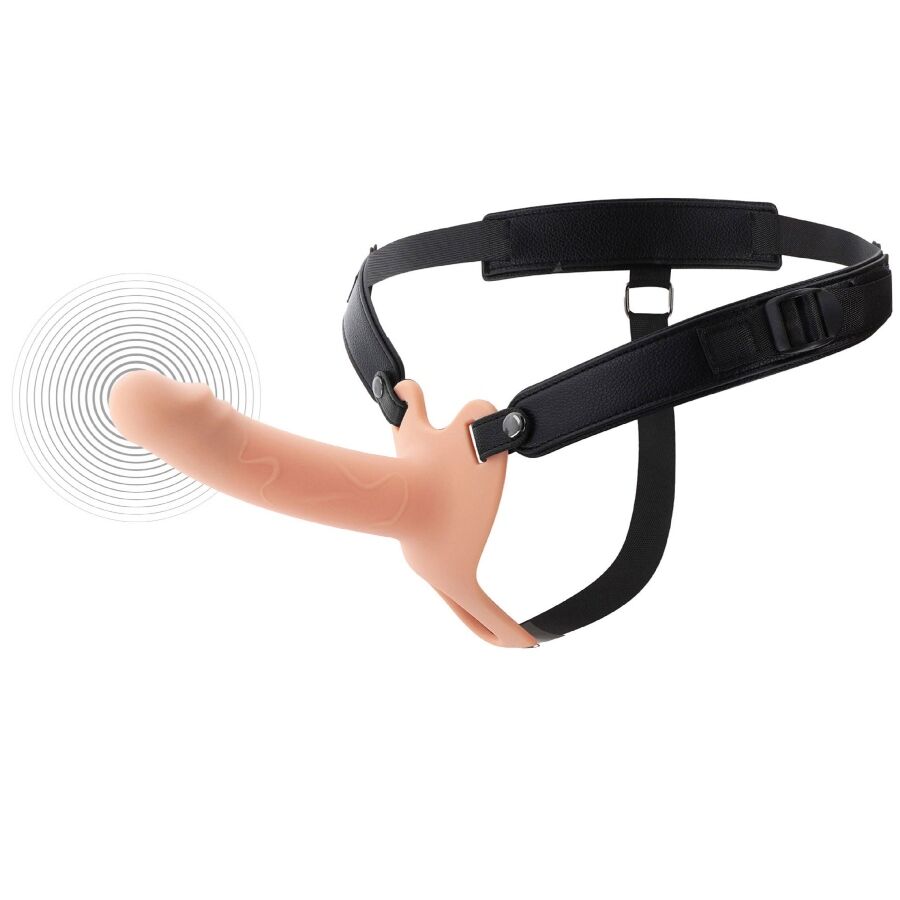 HIDDEN DESIRE - INFERNO VIBRIERENDER PENIS-SLEEVE ZUM AUFSCHNALLEN 16 CM