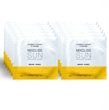 MIXGLISS - SCHMIERMITTEL AROMA MONOI 12 AUF SILIKONBASIS, EINZELDOSIS 4ML