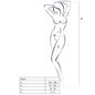 PASSION - WOMAN BS045 BODYSTOCKING SCHWARZ EINE GRÖSSE