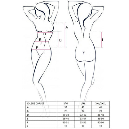 PASSION - WOMAN JOLENE KORSETT SCHWARZ GRÖSSE L/XL