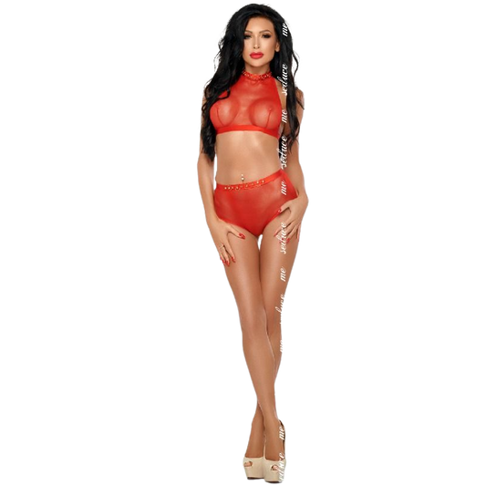 ME-SEDUCE - MONA SET ROT XXL/XXXL