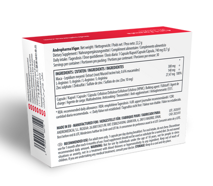 ANDROPHARMA VIGOR - LIBIDO ERHÖHENDES ERGÄNZUNGSMITTEL