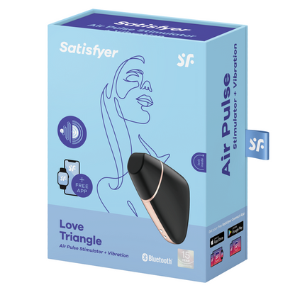 SATISFYER - LOVE TRIANGLE STIMULATOR & VIBRATOR WEISS
