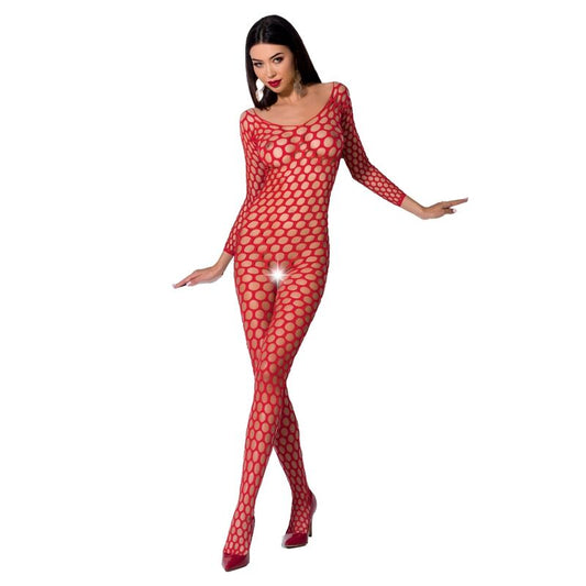 PASSION - WOMAN BS077 BODYSTOCKING EINE GRÖSSE WEISS